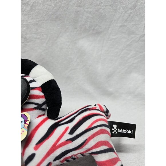Tokidoki Unicorno Plush - ZAMBA (Small - 7.5 inch) - Red White Black Zebra - Picture 4 of 7